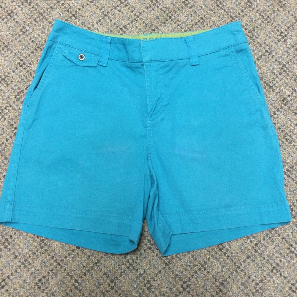 Sonoma Life + Style Teal Blue Chino Twill Shorts * Size 6